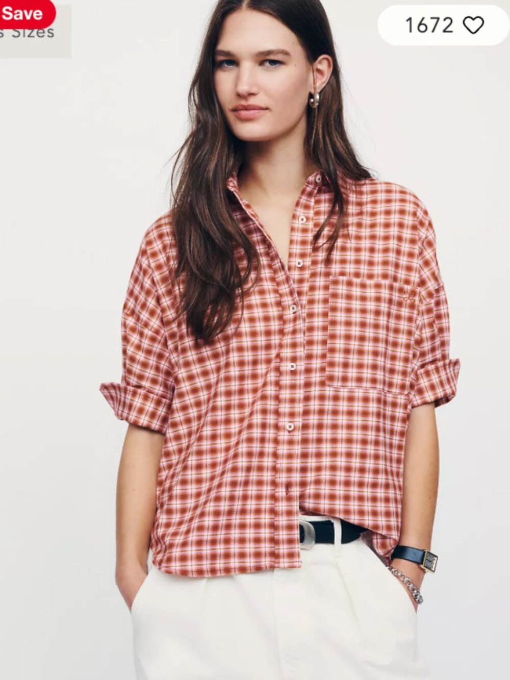 Maeve Mabel boxy oxford shirt from Anthropologie